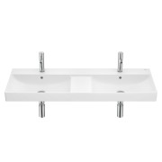 Ona lavabo double mural 1200x460 h 80 blanc mat - ROCA A32768B620 