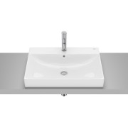 Ona vasque semi-encastrée percée 1 trou 600x450 blanc brillant - ROCA A32768N000 