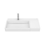 Tura lav asym cuve a gauche 800x430mm blanc mat - ROCA A327697620 