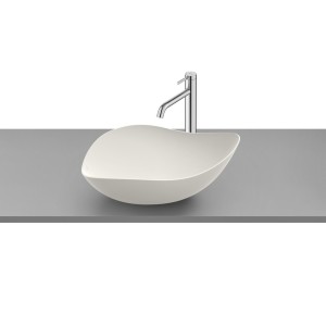 Ohtake vasque à poser en fineceramic sans trop plein 540x375x185 mm beige - ROCA A327A13650 