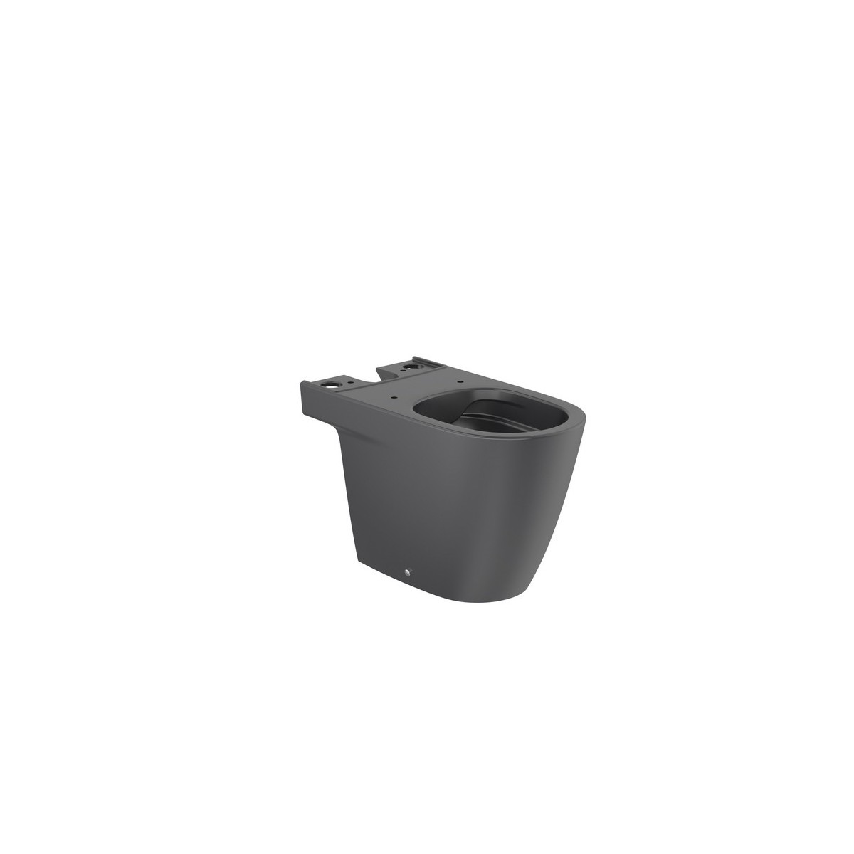 Ona cuvette au sol sans bride à évacuation duale 675mm noir mat - ROCA A342687080 