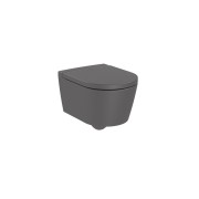 Inspira round cuvette suspendu compact sans bride 480x370 mm onyx - ROCA A346528640 