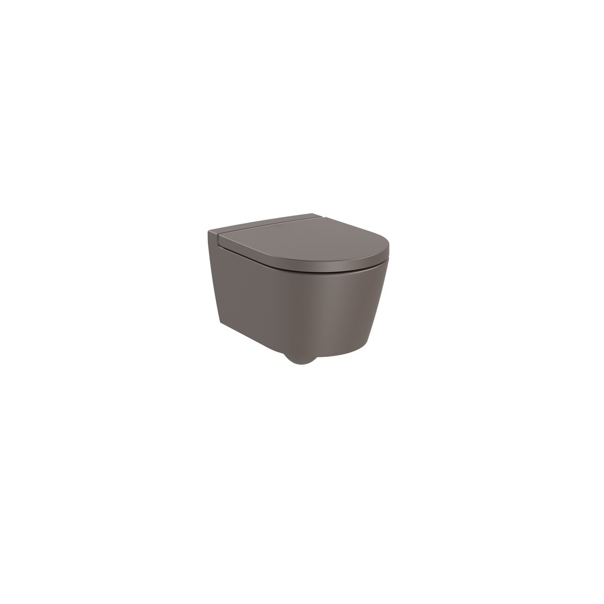 Inspira round cuvette suspendu compact sans bride 480x370 mm café - ROCA A346528660 