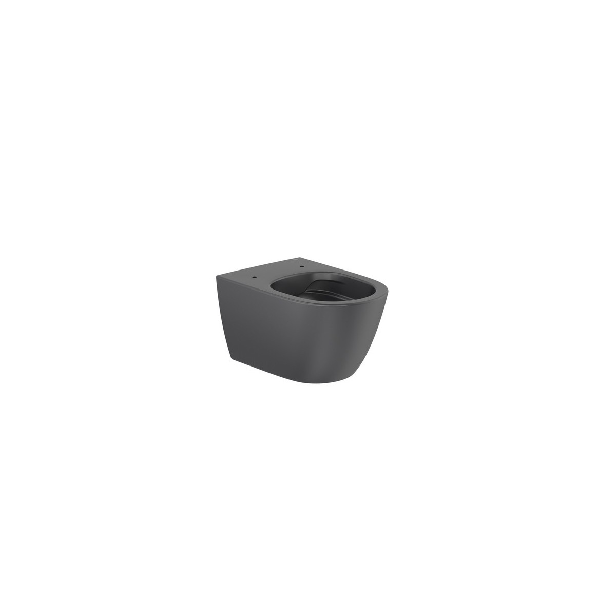 Ona cuvette susp sans bride fixations cachées 530 mm noir mat - ROCA A346687080 