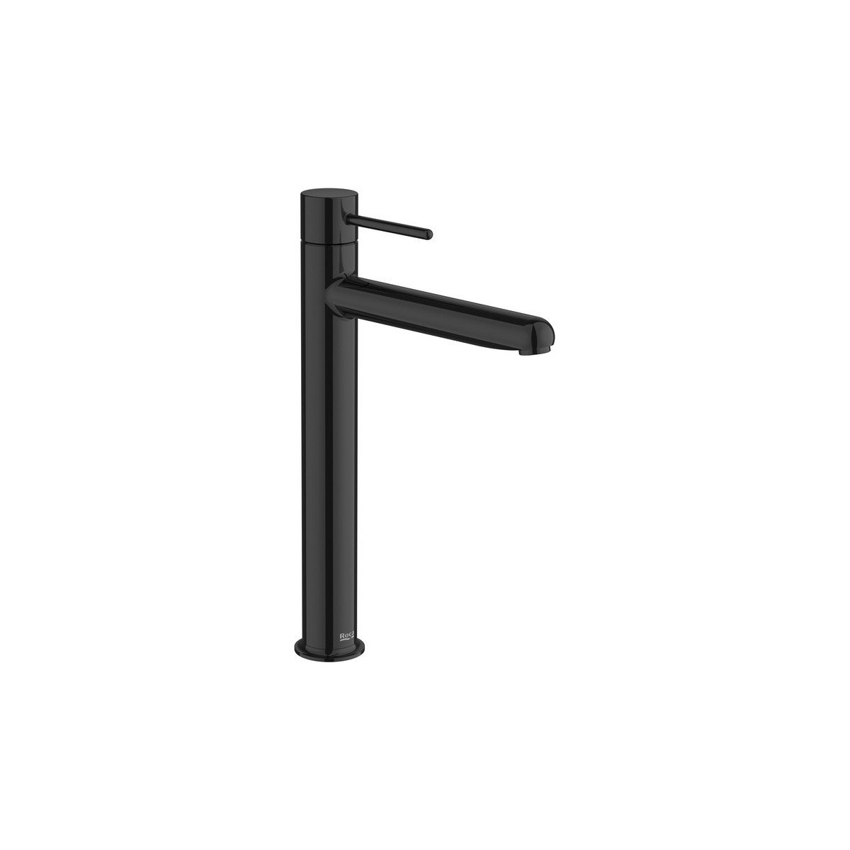 Nu mitigeur lavabo "xl" corps lisse lavabo poignée fine titanium black - ROCA A5A343FCN0 