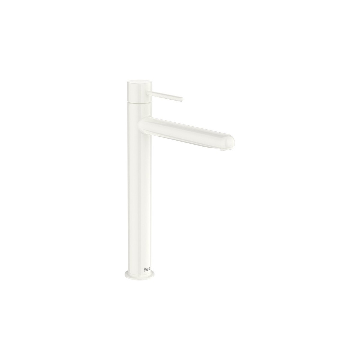 Nu mitigeur lavabo "xl" corps lisse lavabo poignée fine blanc brillant - ROCA A5A343FP30 