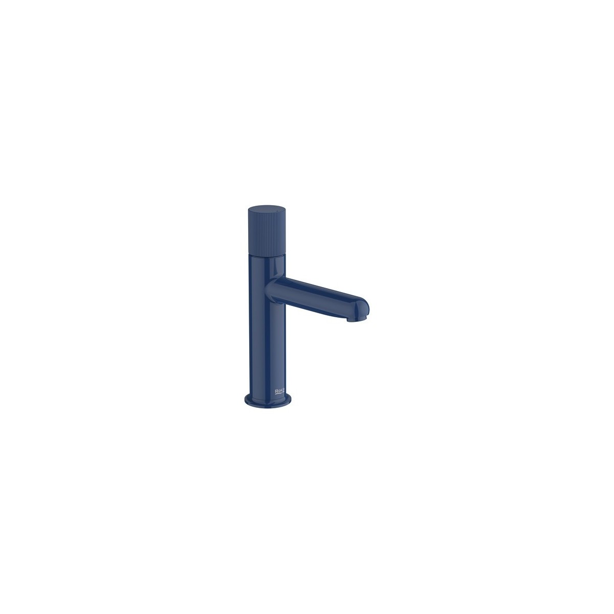 Nu mitigeur lavabo "s" corps lisse poignée cannelée bleu cobalt - ROCA A5A3B3FP00 
