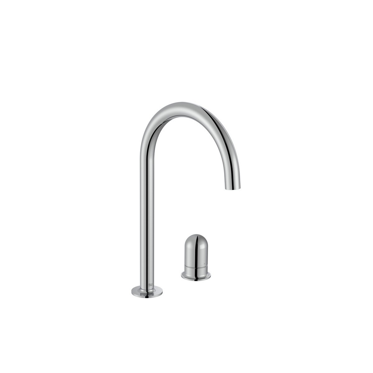 Nu mitigeur lavabo "l" 2 trous corps lisse poignée dôme chromé - ROCA A5A3W3FC00 