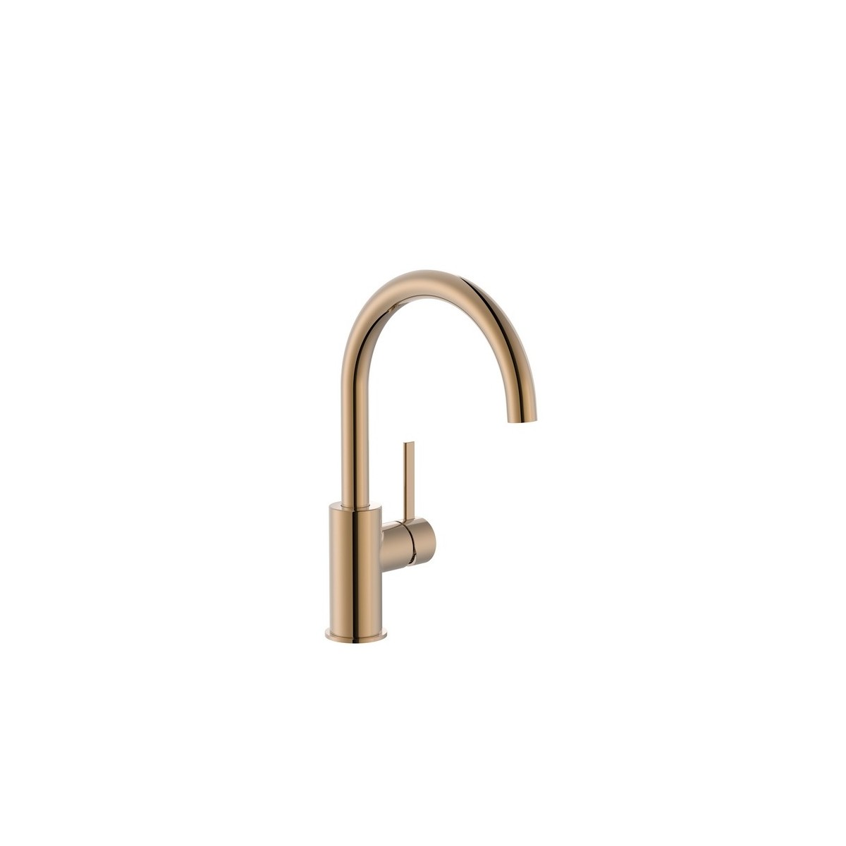 Ona mit lavabo “l” avec poignée latérale corps lisse rose gold - ROCA A5A4A9ERG0 