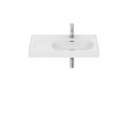 Meridian lavabo mural asymétrique droite en fineceramic® blanc mat 800x460mm - ROCA A327744620 