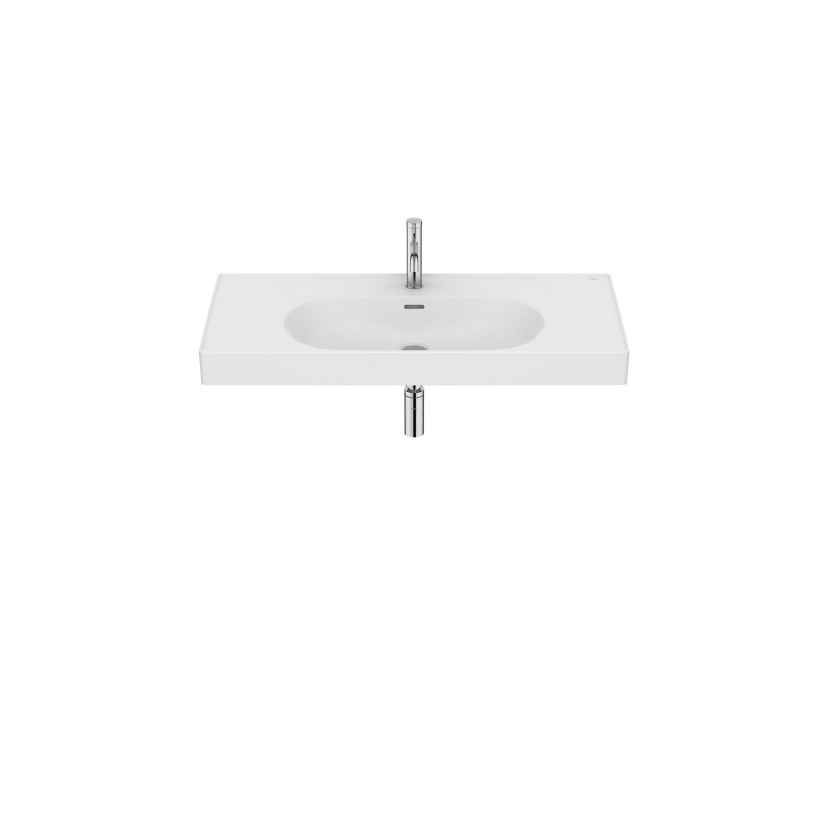 Meridian lavabo mural en fineceramic® blanc mat 1000x460mm - ROCA A327746620 