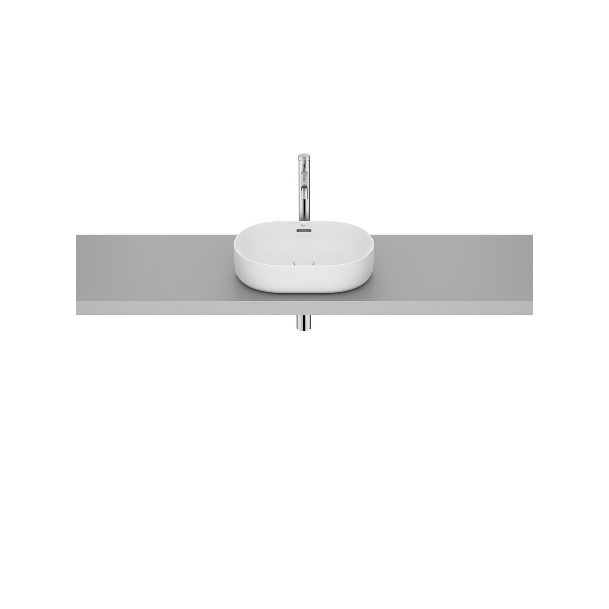Meridian vasque à poser en fineceramic® blanc mat 460x365 mm - ROCA A327748620 
