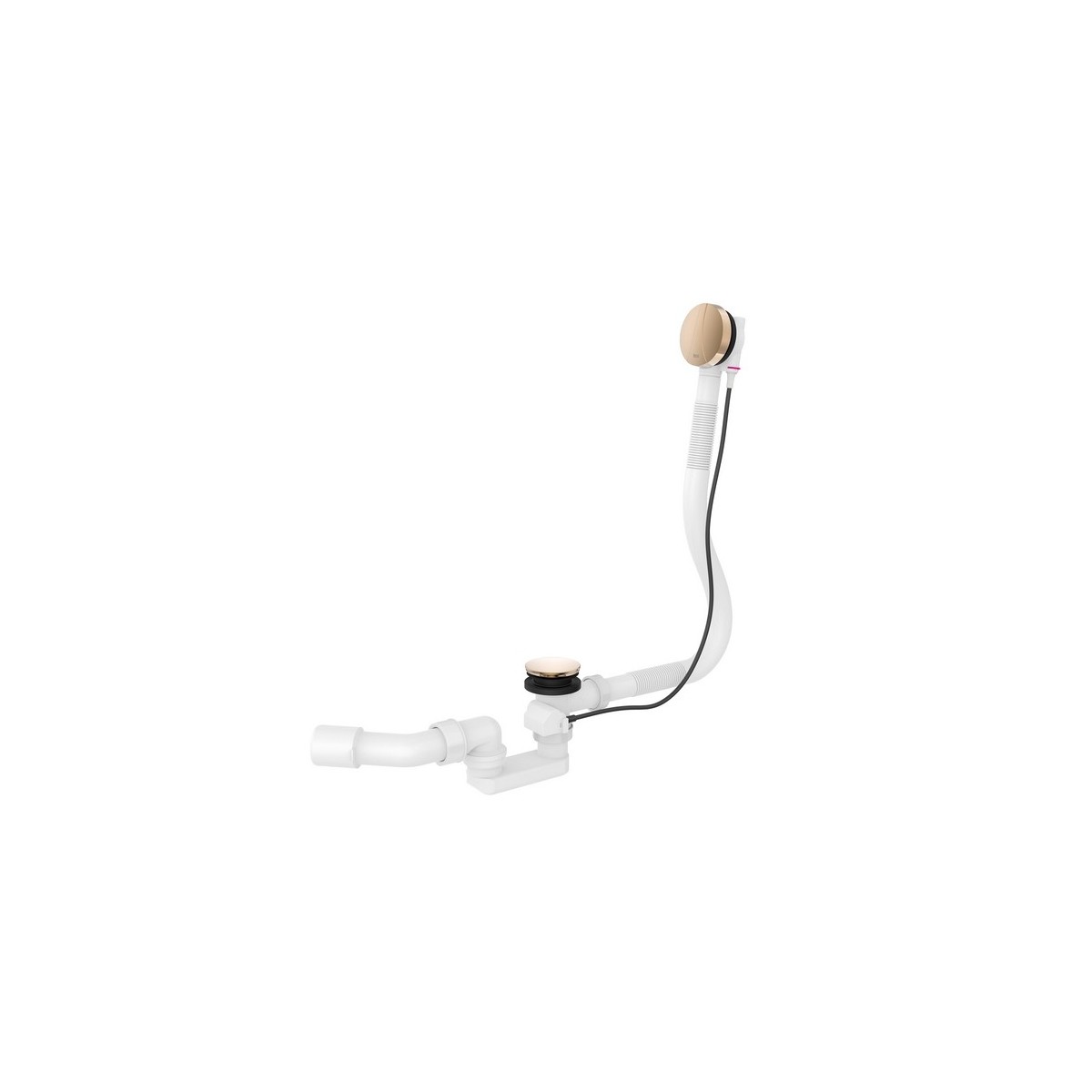 Vidage auto universel baignoire avec siphon rose gold - ROCA A5064046RG 