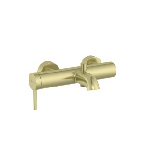 Ona mitigeur b-d mural avec inverseur clapet anti-retour pvd or brossé - ROCA A5A029EVA0 