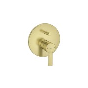 Targa mitigeur bain-douche à encastrer 2 voies pvd or brossé - ROCA A5A0B5FVA0 