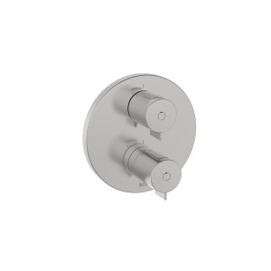 T-500 mitigeur thermostatique encastré 2 v avec inverseur pvd acier inoxydable - ROCA A5A0C18SM0 