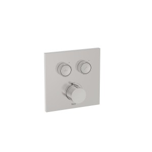 T-3000 square mitigeur thermostatique encastré b-d pvd acier inoxydable - ROCA A5A2I09SM0 