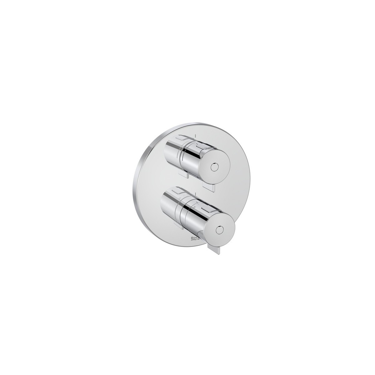 T-500 mitig thermostatique encastré 1 voie 1/2” installer avec rocabox chromé - ROCA A5A2P18C00 