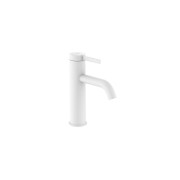 Ona mitigeur de lavabo monotrou corps lisse avec vidage clic-clac blanc mat - ROCA A5A3A9EB00 