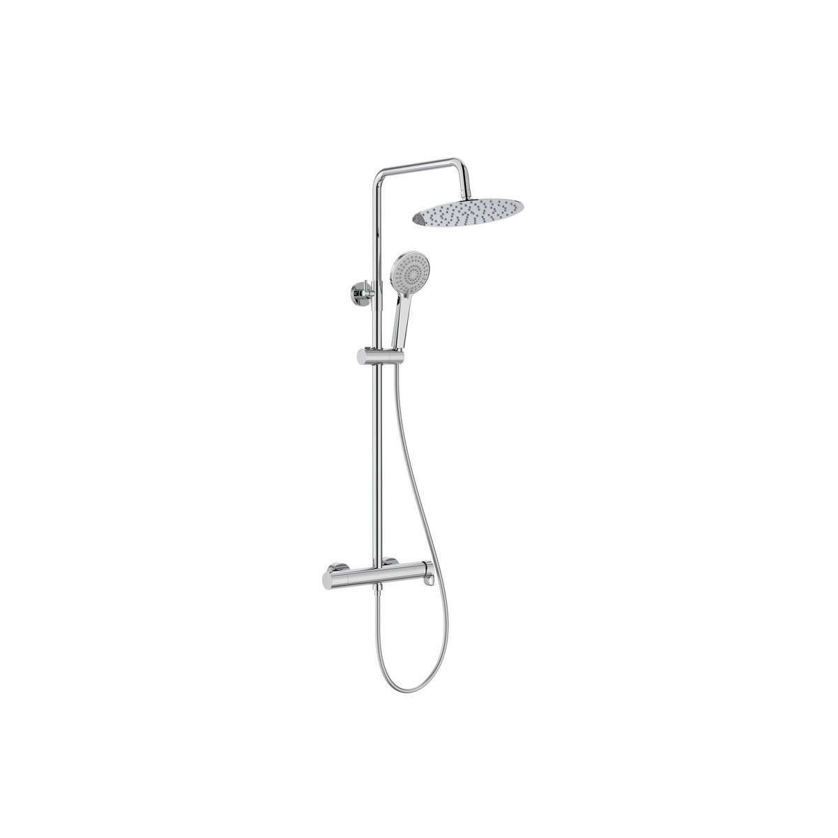 Vega plus round colonne douche télescopique (750–1120 mm) mitigeur monocommande - ROCA A5A9A6EC00 