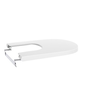 Meridian abattant frein de chute pour bidet en acier inoxydable blanc brillant - ROCA A806F92001 