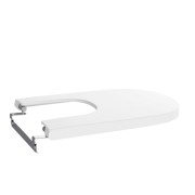 Meridian abattant frein de chute pour bidet en acier inoxydable blanc mat - ROCA A806F92621 