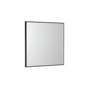 Mirai confort miroir avec cadre métallique noir et éclairage led 800x800 - ROCA A812453485 
