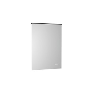 Mirai confort miroir avec cadre métallique noir et éclairage led 600x800 - ROCA A812455485 