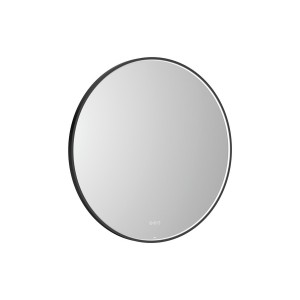 Mirai confort miroir ø1000 avec cadre métallique noir et éclairage led - ROCA A812459485 