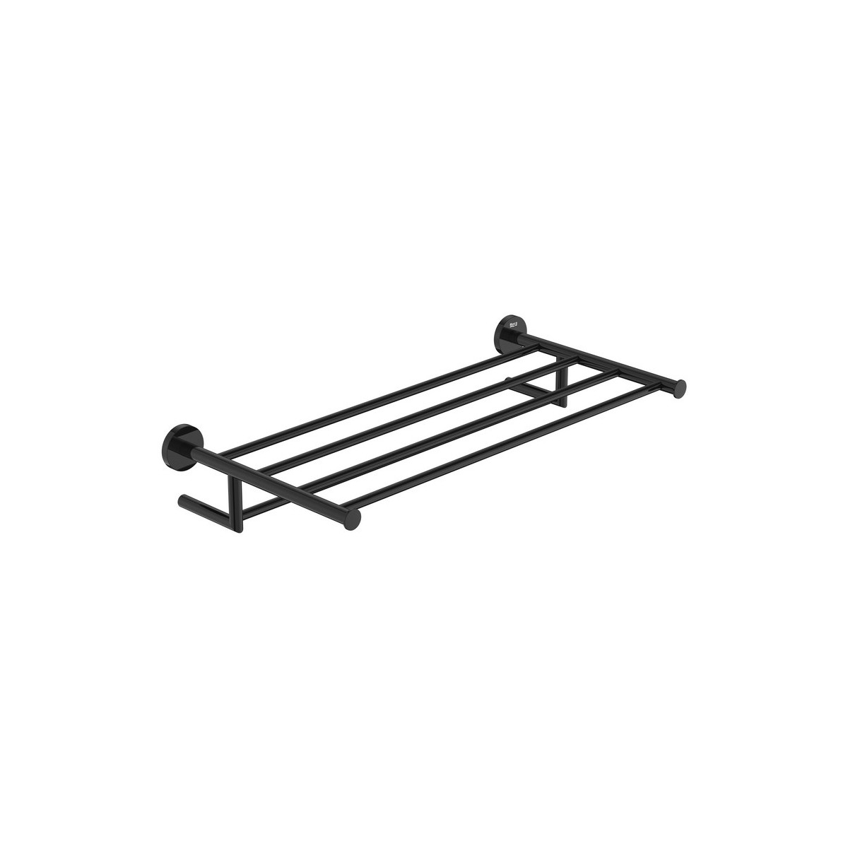 Hotels round porte-serviettes de réserve titanium black - ROCA A817580CN0 