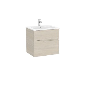 Victoria-n unik (meuble+lavabo) 2 tiroirs droite 600 mm frêne clair - ROCA A852095541 