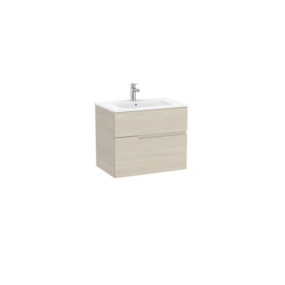 Victoria-n unik (meuble+lavabo) 2 tiroirs 700 mm frêne clair - ROCA A852096541 