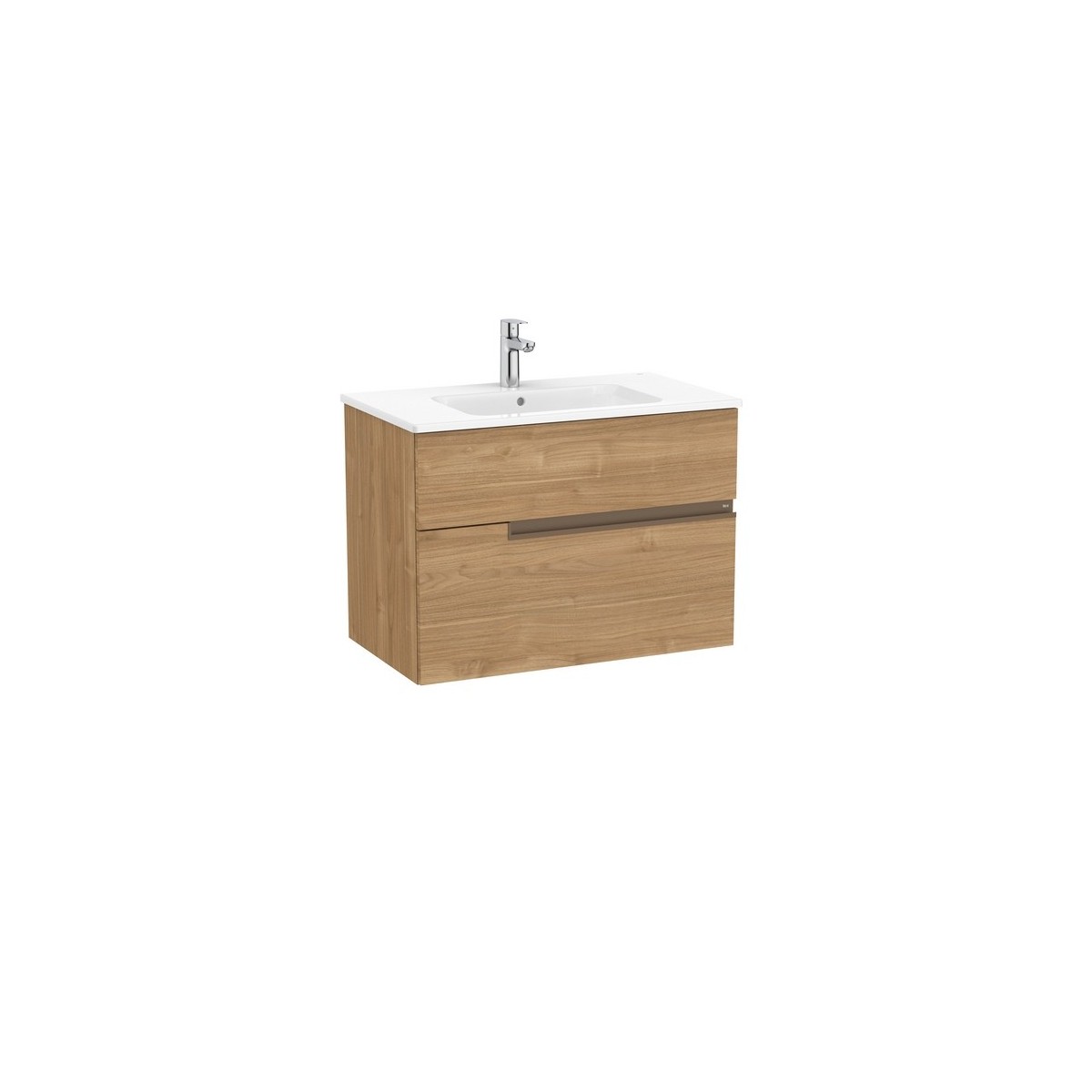 Victoria-n unik (meuble+lavabo) 2 tiroirs 800 mm noyer - ROCA A852097517 