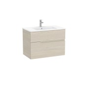 Victoria-n unik (meuble+lavabo) 2 tiroirs 800 mm frêne clair - ROCA A852097541 