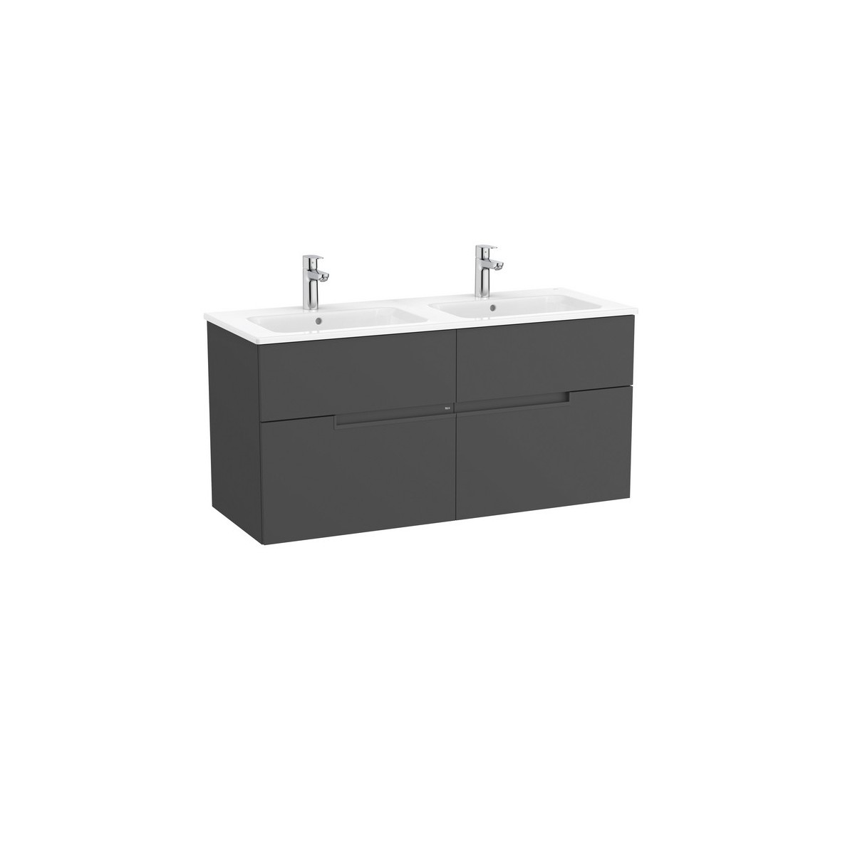 Victoria-n unik (meuble+lavabo) 4 tiroirs 1200 mm onyx - ROCA A852099531 
