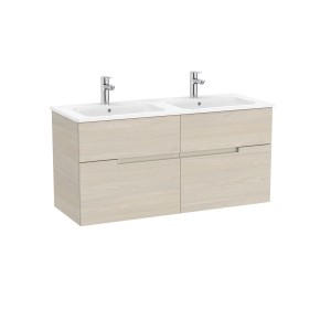 Victoria-n unik (meuble+lavabo) 4 tiroirs 1200 mm frêne clair - ROCA A852099541 