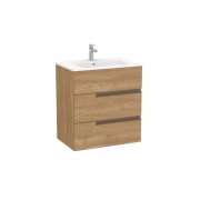 Victoria-n unik (meuble+lavabo) 3 tiroirs 700 mm noyer - ROCA A852101517 