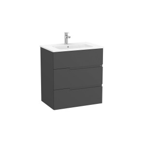 Victoria-n unik (meuble+lavabo) 3 tiroirs 700 mm onyx - ROCA A852101531 