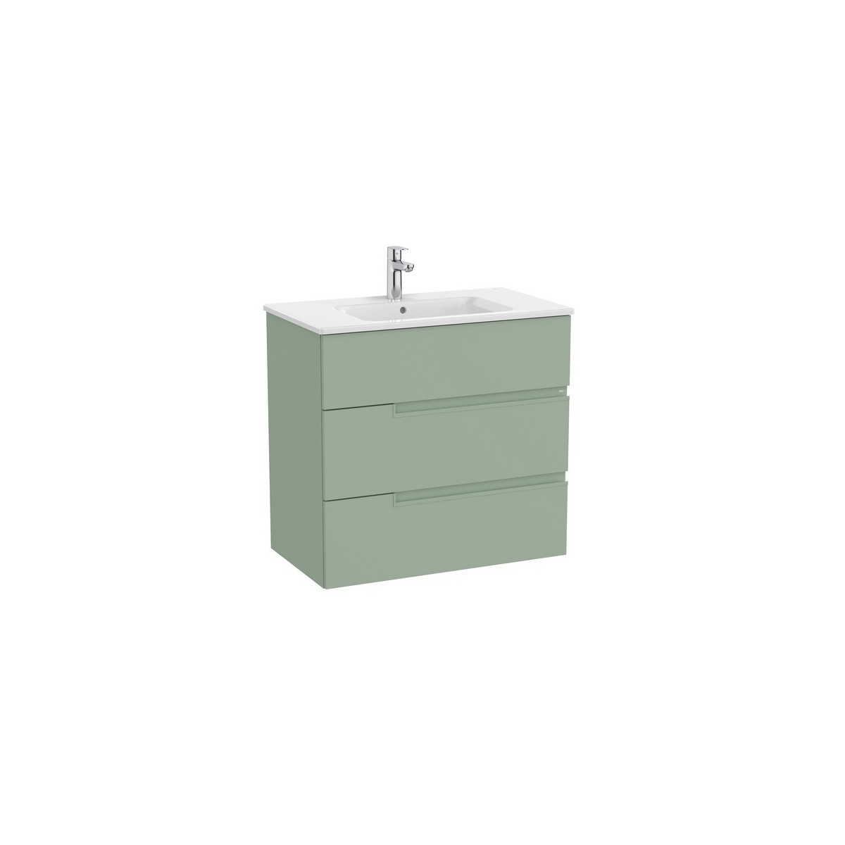 Victoria-n unik (meuble+lavabo) 3 tiroirs 800 mm vert sauge - ROCA A852102564 
