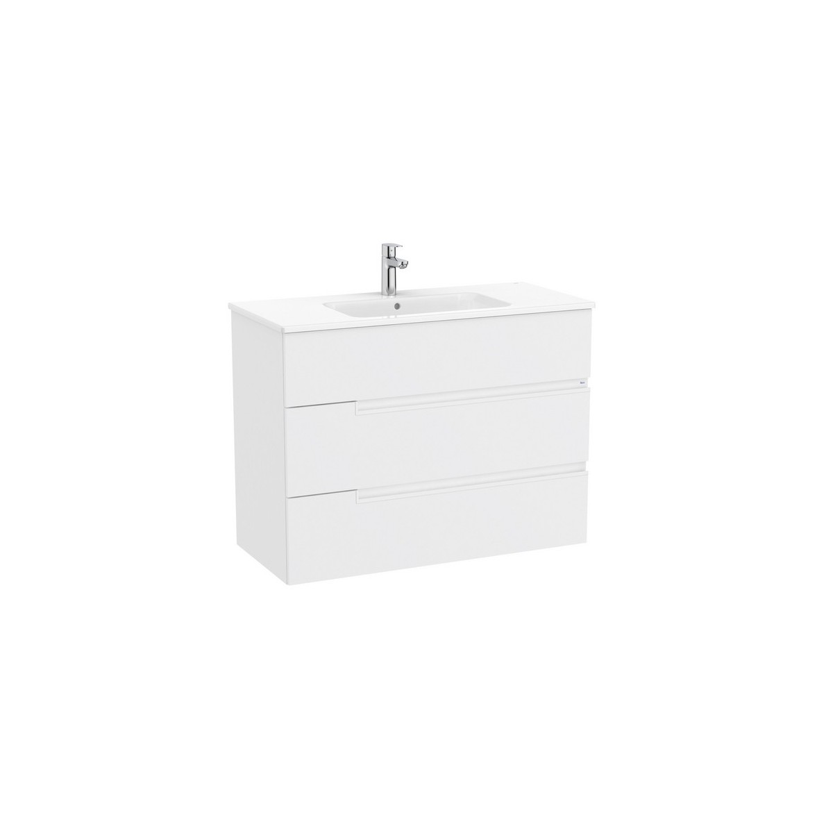 Victoria-n unik (meuble+lavabo) 3 tiroirs 1000 mm blanc mat - ROCA A852103509 
