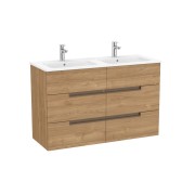 Victoria-n unik (meuble+lavabo) 6 tiroirs 1200 mm noyer - ROCA A852104517 