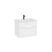 Optica unik 2 tiroirs et lavabo porcelaine 700 mm blanc mat - ROCA A852452509 