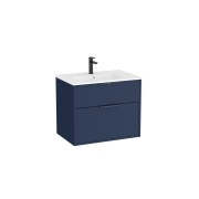 Optica unik 2 tiroirs et lavabo porcelaine 700 mm bleu acier mat - ROCA A852452551 