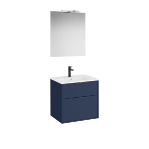 Optica pack 2 tiroirs 600 mm bleu acier mat - ROCA A852459551 