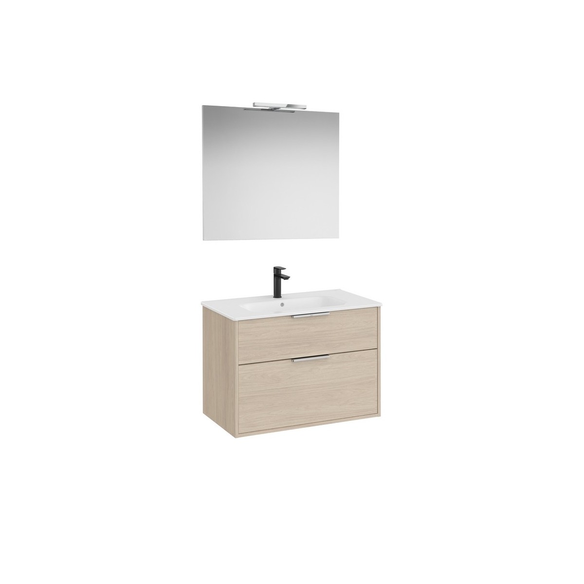 Optica pack 2 tiroirs 800 mm frêne clair - ROCA A852461541 