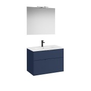 Optica pack 2 tiroirs 800 mm bleu acier mat - ROCA A852461551 