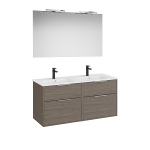 Optica pack 4 tiroirs 1200 mm chêne foncé - ROCA A852463537 