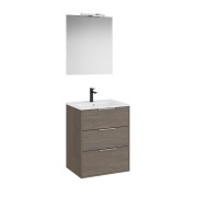 Optica pack 3 tiroirs 600 mm chêne foncé - ROCA A852464537 