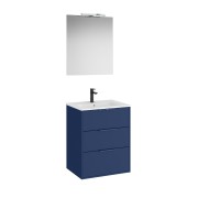 Optica pack 3 tiroirs 600 mm bleu acier mat - ROCA A852464551 