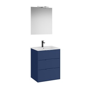 Optica pack 3 tiroirs 600 mm bleu acier mat - ROCA A852464551 